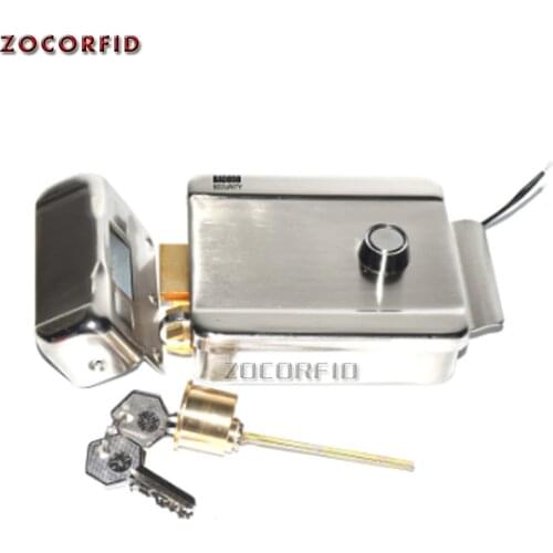 Electrical Door Lock Right-handed Opening Door Lock Door Security System Doorbell Intercom Locker Access Control Electric Lock