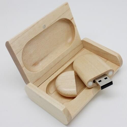 Maple Wooden USB Flash Drive 2.0 8GB/16GB/32GB Pendrive Pen Drive Flash Memory Card Usb Stick Disk On Key 64GB 128GB 256GB Gift