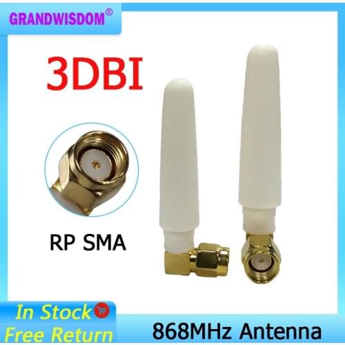 868MHz 915MHz Antenna LORA 3dbi RP-SMA Connector GSM 915 MHz 868 IOT antena outdoor signal repeater antenne waterproof Lorawan
