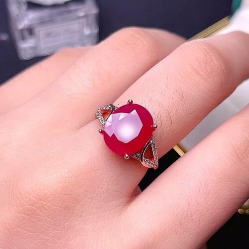 Natural ruby ring, 925 silver exquisite style, best selling quality, classic style