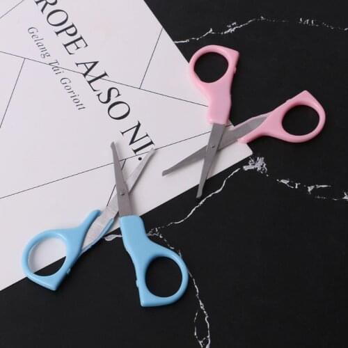 Nail Clippers Baby Nails Cutter Grooming Nursing Care Newborn Kids Safety Stainless Steel Scissors Random Color Round Tip C5AA