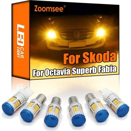 Zoomsee Canbus For Skoda Octavia Superb Fabia MK 1 2 3 Sedan Combi No Hyper Flash Error Vehicle Lamp LED Turn Signal Light Bulb
