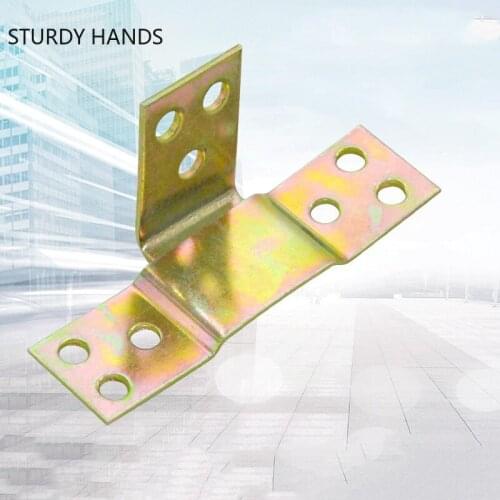 10PC/lot Home Bed Beam Hook Up Corner Brackets Closet Door Connector Furniture Metal Corner Holder Hardware Accessories