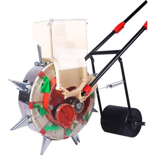 Multi-Function Hand-Push Seeder, Corn, Cotton, Soybean Peanut Planter, Film-Pressing Machine, Seed Planting Tool