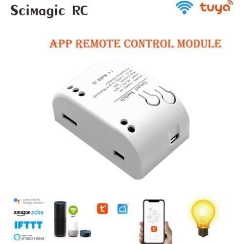 Tuya Smart Life WiFi Light Switch Module is Suitable for LED Google Home Alexa Voice Control Application Timer Relay