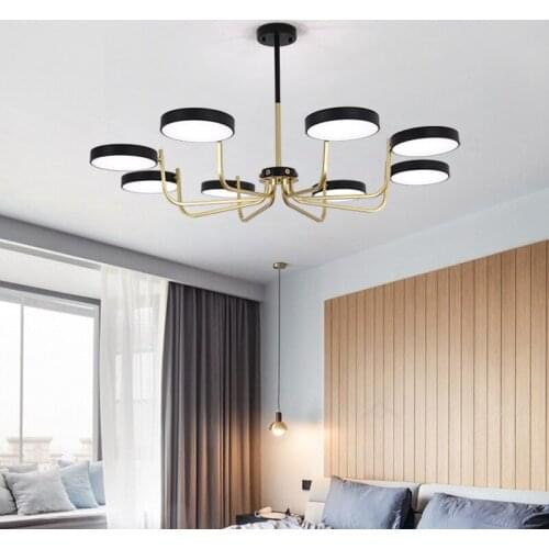 Nordic Style Chandelier Modern Minimalist Atmospheric Chandelier Creative Household Personality Bedroom Dining Room Lighting