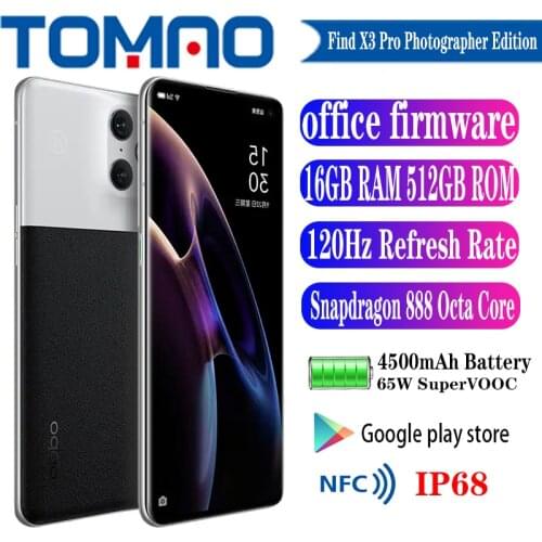 OPPO Find X3 Pro 5G Mobile phone Octa Core Snapdragon 888 65W SuperVOOC 120Hz 6.7inch AMOLED 50.0MP Camera Android11 Google play
