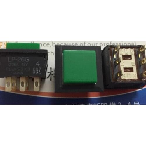 [VK] ORIGINAL Japan FUJISOKU LP-26G light touch switch 17.5*17.5*12.5mm 0.05A 48V 6 pin LP2S-26G-M