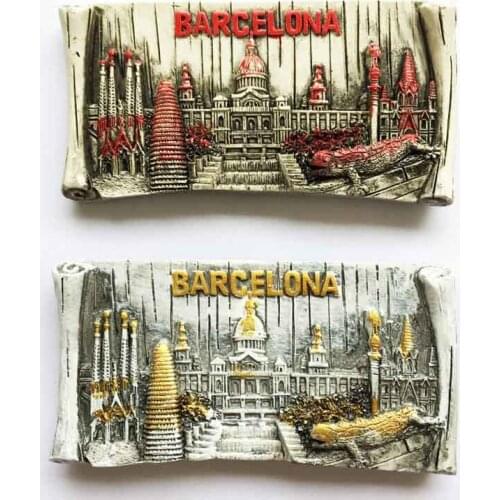 QIQIPP Barcelona, Spain, multi attractions, landscape, magnetic stickers, refrigerators, home decorations, tourist souvenirs
