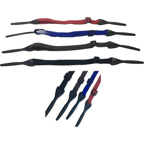 Adjustable elastic sport band with silicone end tube eyewear cord chain lanyard goggle swimming holder