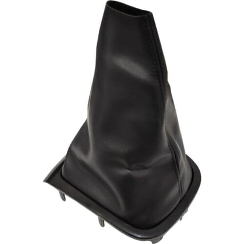 FOR RENAULT Fluence Megane 3 Gear Bellows Black No Frame Shift Knob Lever Shifter Gaitor Boot SPEED GEAR Shift KNOB WITH LEATHER