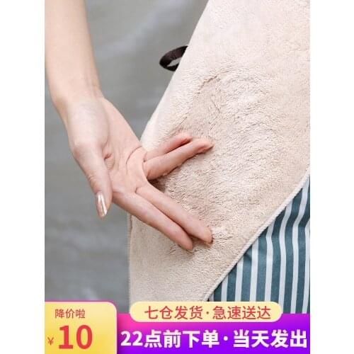 Erasable hand apron cute Japanese household kitchen overalls male personality fashion waterproof and oil proof smock
