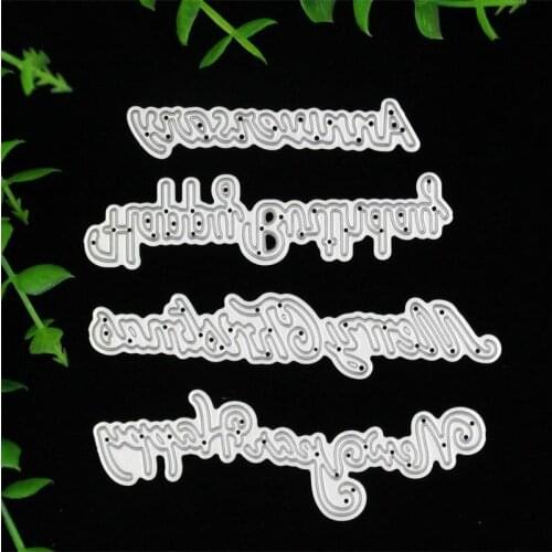 Words Metal Cutting Dies Stencils for DIY Scrapbooking/photo album Decorative Embossing DIY Paper Cards