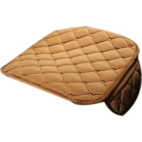 Universal Anti-Slip Car Seat Cover Winter Warm Front Rear Chair Plush Cushion Auto Breathable Protector Mat Pad