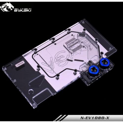 Bykski GPU Water Cooler Compatible For EVGA GTX1080/1070 8G FTW /EVGA GTX1070 Ti FTW Ultra Gaming Cooling Block, N-EV1080-X