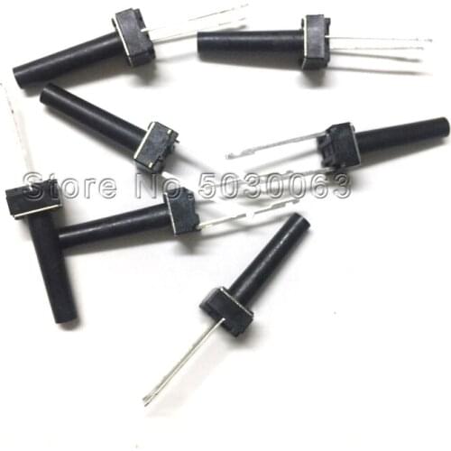 100pcs/lot 6*6*18MM middle 2pin long pin touch switch micro key switch 2P 6x6x18 copper pin