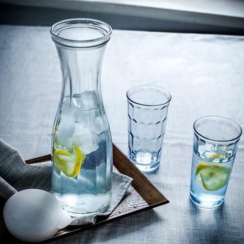 1000ml Large Thick Glass Cold Water Pots Heat-resistant Explosion-proof Juice Pot Jug Water Jug Kettles Home Bar Drinkware