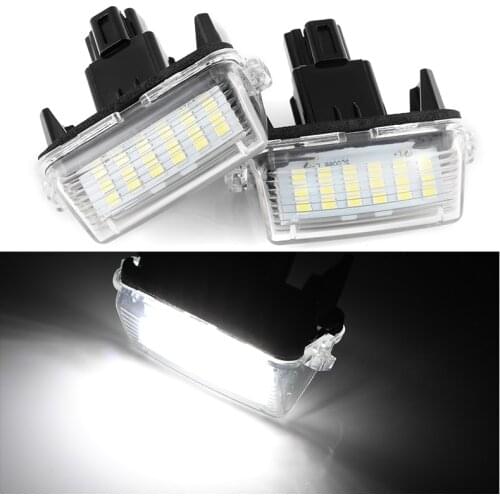 2PCS Car LED CanBus Bulbs for Toyota Corolla 5D / Camry / Yaris / Prius / Vitz / Avensis Verso License Plate Light