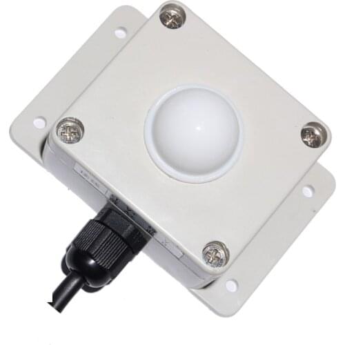 20W Range illuminance RS485 4-20mA 0-5V 0-10V Light Meter Light Intensity Sensor PLC Configuration Light Intensity Transmitter