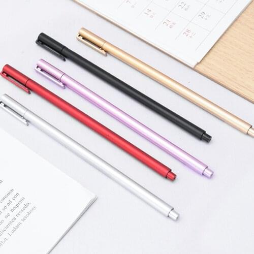 2019 New Colorful Fashion Simple Gel Pens 0.5 mm Black Ink Gel Pens Writing Office School Supplies