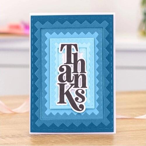 2021 New Rectangle DIY Craft Metal Cutting Die Scrapbook Embossed Paper Card Album Craft Template Stencil Dies Embossing Dies