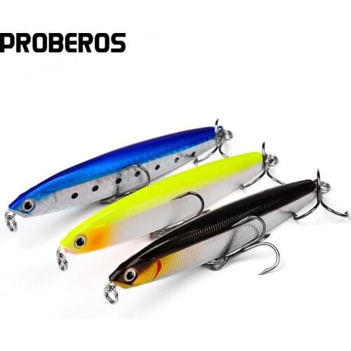 PROBEROS 5PCS Pencil Fishing Lures 10-14-18-24g Trolling Isca Long Cast Wobblers Sinking Artificial Hard Wobblers Trout Pesca