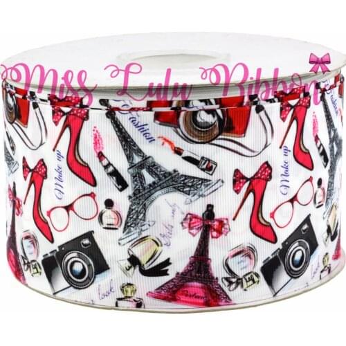 6mm-75mm Fashion Items Grosgrain Ribbon Lipsticks&Sunglass&Perfume DIY Wedding&Christmas&Party Gift Packing Stuffs 50yards/roll