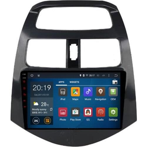 9" Pure Android 10 4G 32G 8 core Car DVD Player For CHEVROLET 2010 2011 2012 -2014 Spark Beat Gps navigation system