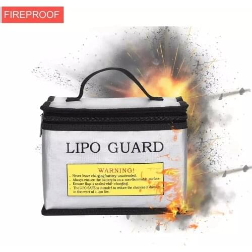 Large Fireproof Bag RC Lipo Battery Safety Guard Charger Bag Portable Lithium Polymer Battery Storage Box Handbag 21x16x15.5cm