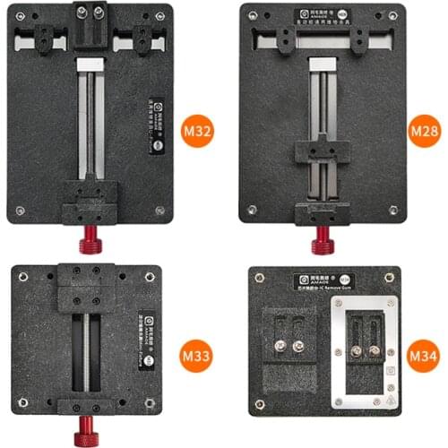AMAOE PCB Holder Fixture Circuit Board Soldering Jig Fixture Clip Glue Remove Platform Table Welding Tool M28 M32 M33 M34