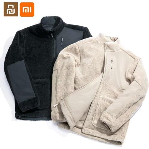 Xiaomi youpin life imitation lamb wool double-sided wear warm jacket mens jacket front and back can wear winter jacket