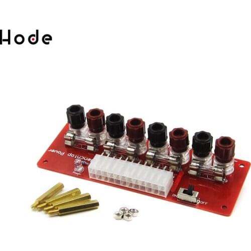 Electric Circuit 24Pins ATX Benchtop Computer Power Supply 24 pin atx Breakout board module DC plug connector