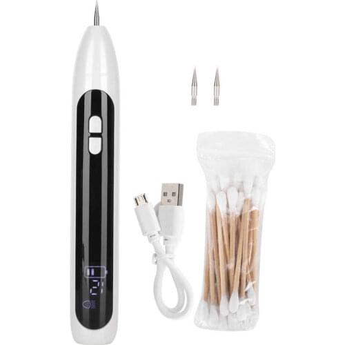 Physical Freckle Removal Machine 12 Gears Skin Mole Dark Spot Face Wart Tag Remover Pen Automatic Power Off