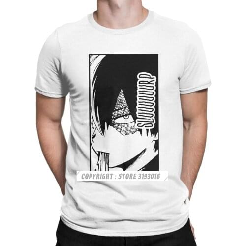 Shoto Slurp Boku No Hero Academia Manga T Shirts Men Bakugo Katsuki All Might Anime Christmas New T Shirt Casual