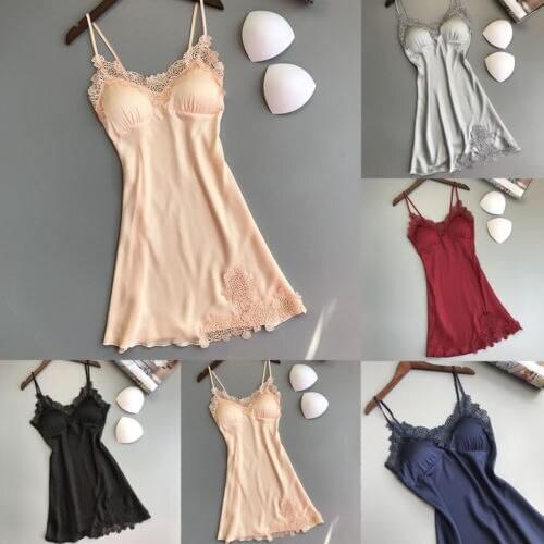 HOT Women Sexy Lace Strap Dress Vestidos Lingerie Nightwear Underwear Robe G-String Babydoll Sleepwear Dresses