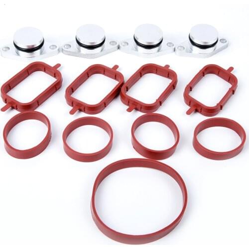 4 Sets Diesel Swirl Flap Blanks Bungs Intake Gaskets Kit For BMW M47/E46 320d 330d 525d 530d Cyl Head Valve Cover Gasket