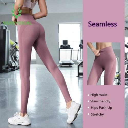 Seamless Leggings Sports Fitness Women Gym Yoga Pants High Waist Stretchy Fitness Training Workout Running Tights Hips Push Up