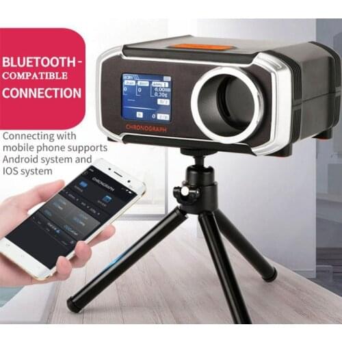 Multifunctional for Shooting Speed Meter Ball Velocity Energy Measurement Shooting Chronograph APP Bluetooth Link 8 languages