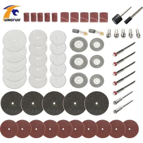 61pc Dremel Rotary Tool Accessory Set Kits Cutting discs Grinding Sanding Polishing Abrasive fit for Wooden Dremel 3000 Grinder