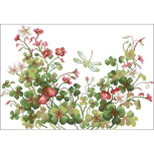 Sorrel grass patterns Counted Cross Stitch 11CT 14CT 18CT DIY Chinese Cross Stitch Kits Embroidery Needlework Sets