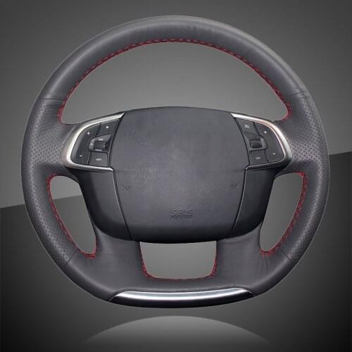 Auto Braid On The Steering Wheel Cover for Citroen C4 C4L 2011-2015 DS4 Interior Accessories Car Braid Steering Wheel Covers
