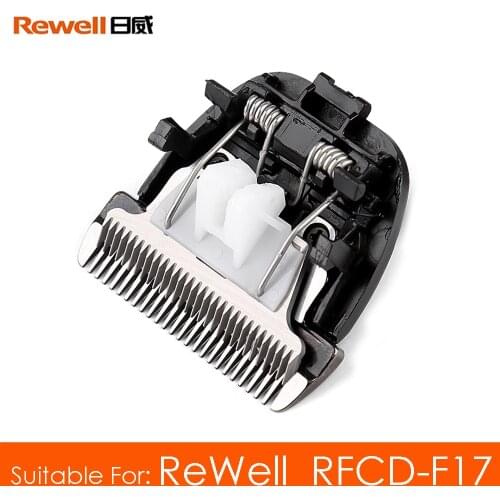 Original Black Ceramic Titanium Alloy Knives Head for Rewell RFCD-F17 Hair Clipper Blade Rechargeable Hair Trimmer Cutter