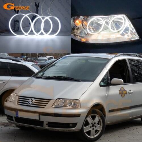 Excellent Ultra bright CCFL Angel Eyes Halo Rings kit Day Light For Volkswagen VW SHARAN Seat Alhambra Facelift 2000-2010