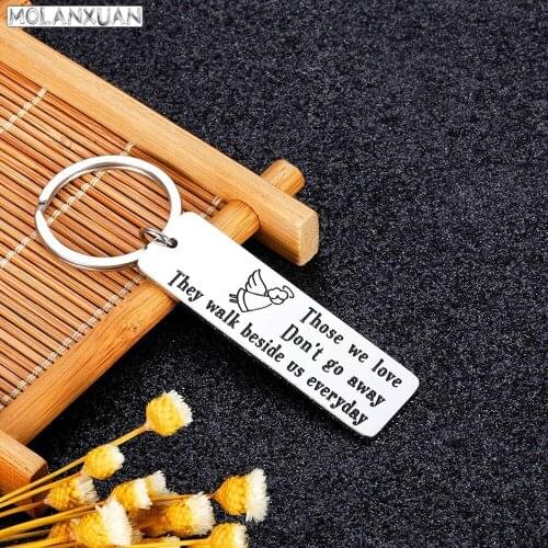 Remembrance Gifts for Father Mother Grandfather Grandmother Angel Gift Sympathy Memorial Gifts for Loss of Loved One Keychain