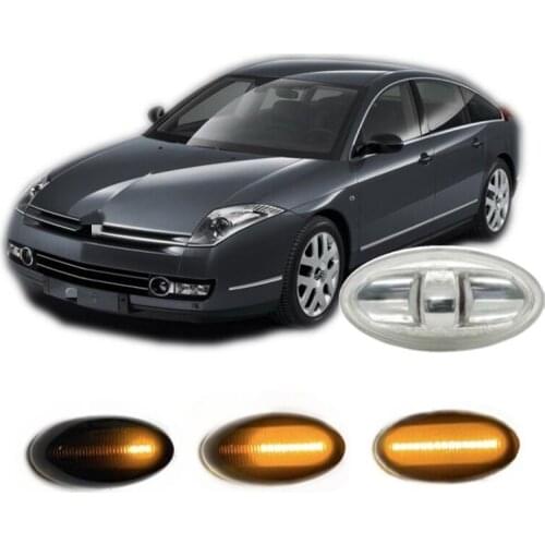 Fit for CITROEN C6 TD 2005 2006 2007 2008 2009 2010 2011 2012 Dynamic LED Indicator Side Marker Signal Light Accessories