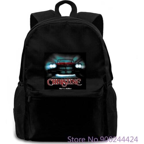 Awesome Movie Car Christine Black Harajuku women men backpack laptop travel school adult student