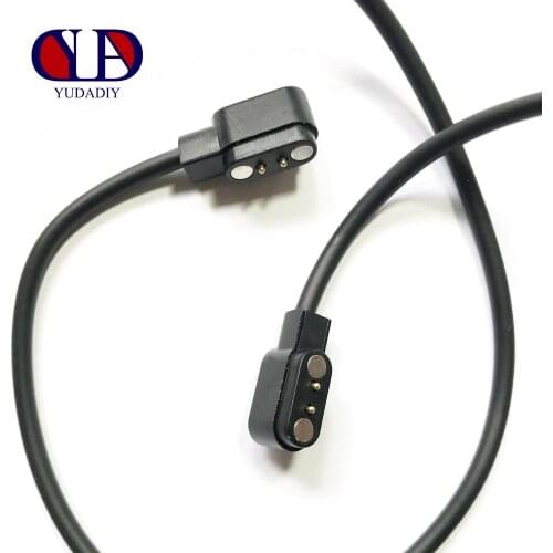 Factory direct wholesale 2-pin 2.84mm USB port Universal Smart watch or Wristbands magnetic Suction charger Cable 50pcs/pack