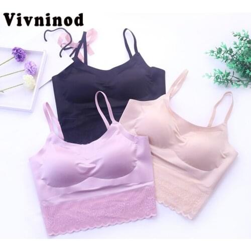 S M L XL Size Seamless Push Up Ultra Thin No Rims Wire Free Sleeping Harness Vest Bra Removable Padded Comfort Sleeping Vest Bra