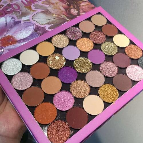 Long-lasting 35 Colors Eye Shadow Palette Cosmetics Matte & Shimmer Pressed Powder Butterfly Edition 24Pcs/lot DHL Free