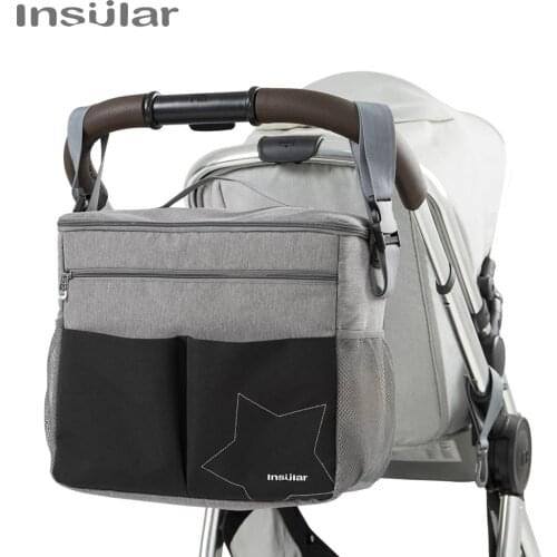 Baby Diaper Bags Outdoor Travel Large-Capacity Mummy Maternity Nursing Bag Portable Stroller Hanging Bags Baby Wet Bag D1